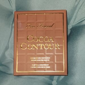 Never Used Too Faced Faced Cocoa Contour Palette - Brown with Gold Lettering